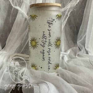 The sun will rise and we will try again 16oz Frosted Tumbler
